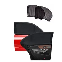 GENERICO - Pack x2 Mallas Antimosquitos para Ventana de Auto Tapasol Negro Universal