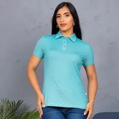 A VANTGARDESTYLE - POLO BOX SLIM FIT DAMA MC - PIQUE LYCRADO