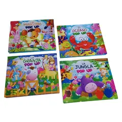 GENERICO - Pack de Libros Pop-Up Cuentos para Niños - Colección Educativa y Divertida