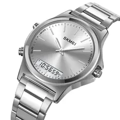 SKMEI - Reloj 2120 Plateado Digital Analogo