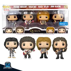 FUNKO - POP 4-PACK QUEEN FREDDIE MERCURY BRIAN MAY ROGER TAYLER JOHN DEACON WALMART