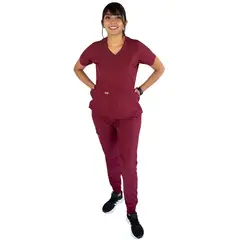 TWELVE - - conjunto médico scrub Nadia - Guinda