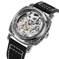 SKMEI - Reloj 9271 MECANICO Tourbillon AUTOMATICO Correa Cuero
