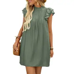 BLWOENS - Vestido casual de verano para mujeres - Verde