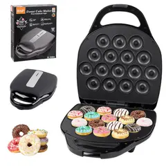 RAFF - Maquina De Donas Antiadherente De 16 Donas A La Vez en forma de corazon