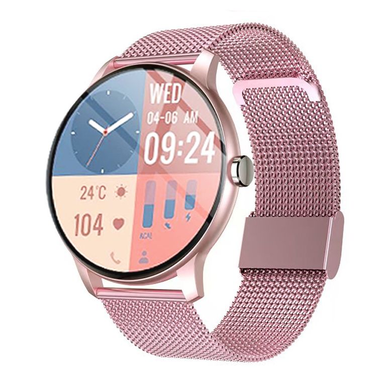 Smartwatch Watch Fit Pro Rosa Bluetooth Deportivo