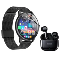 LENOVO - Audífonos LP40 Pro Negro y Toumi Fit Pro watch Reloj inteligente