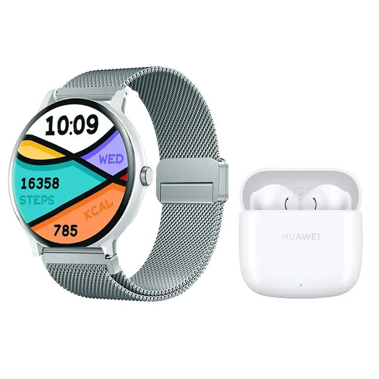 Freebuds se 2 Audífonos Blanco y Toumi Fit Pro-W Reloj inteligente