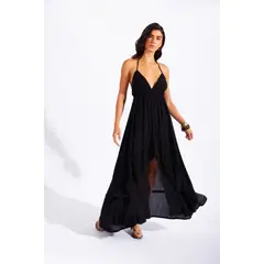 LUVARO - Vestido Midi Volantes