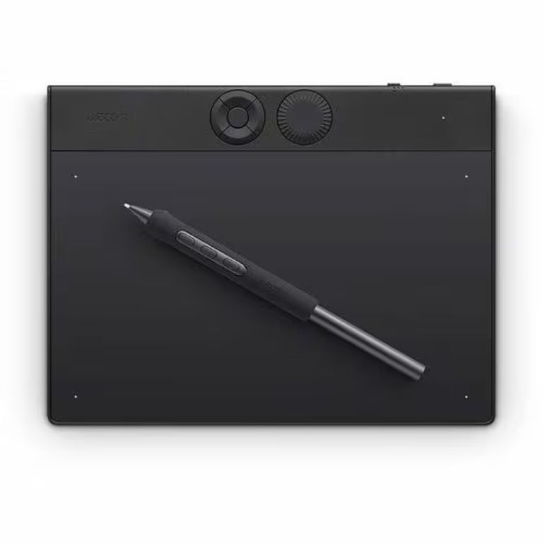 Tableta Gráfica Intuos Pro Negro 5080 LPI 8192 Niveles de Presión Bluetooth Cable PC Mac