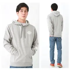 DICKIES - POLERA CON CAPUCHA GRAPHIC SLEEVE PARA HOMBRE  COLOR  GRIS BREZO