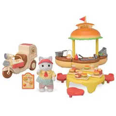 SYLVANIAN FAMILIES - Juguete Sylvanian Ternurin Tienda de Hamburugesas Original