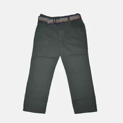 YONISTERS CLOTHING - Pantalón Niño Casual Algodón Drill Tafeta Verde Oliva Kids