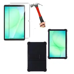 GENERICO - Funda Silicona + Mica Vidrio 9H para Samsung Tab A11 Plus 2025 SM-X230