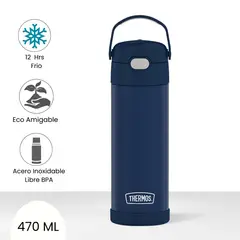THERMOS - Tomatodo Termico para Niños Yolo 470 Ml Azul Marino