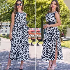 GENERICO - Vestido en Tela Viena Estampada