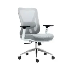 ALTHEA CONFORT - Silla Reclinable Smart Premium Gerente Blanco y Gris
