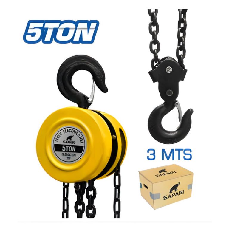 Tecle de Cadena de 5 Tonelada 3M Safari