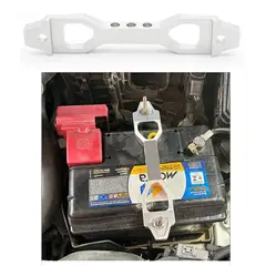 JET - Sujetador De Bateria Para Carro De Aluminio 23-5 x 4-5cm Silver