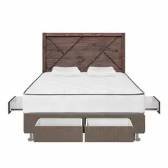 FORLI - Dormitorio 4 Cajones Igneo Marrón 2 Plz