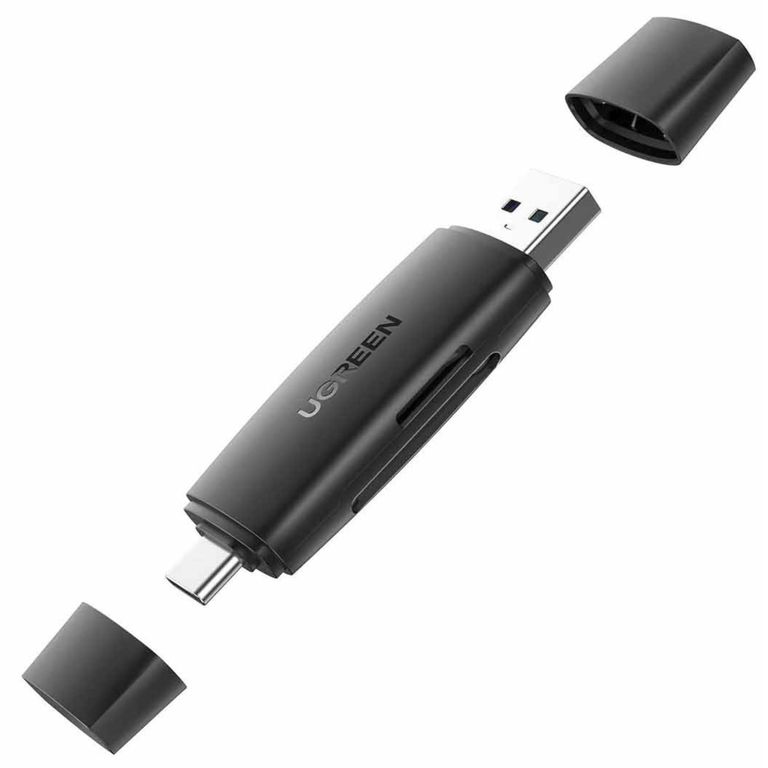 Lector de Tarjetas SD/TF 2 en 1 USB-C y USB B 3.0