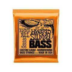 ERNIE BALL - 2833 – Cuerdas para bajo eléctrico de 4 – Hybrid Slinky Nickel Wound