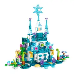 GENERICO - Bloques de Contrucción Castillo Congelado de Frozen 554 Pcs