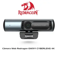 REDRAGON - Cámara Web GW911 CYBERLENS 4K