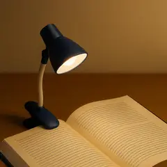 JUST HOME COLLECTION - Lámpara de Escritorio Azul Deer Iluminación Ajustable y Moderna