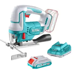 TOTAL - Sierra Caladora Inalambrica + 1 Bateria + Cargador 20v