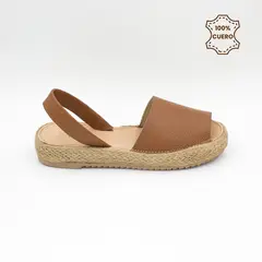 FAR WEST - Sandalias Plataforma Mujer Becca Cuero Natural