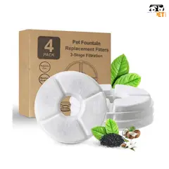 TUPET SHOP - Filtro de Fuente de Agua Circular x 4 Und