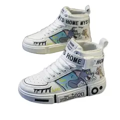 DANWEILE - Zapatillas altas antideslizantes para niños