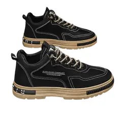 DANWEILE - Zapatos planos antideslizantes para hombre - Negro
