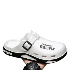 TIOZONEY - Sandalias para hombre - Blanco