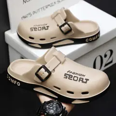 TIOZONEY - Sandalias para hombre -Marrón