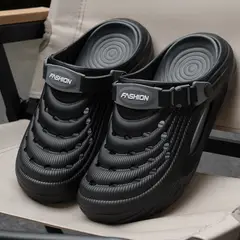 TIOZONEY - Sandalias para hombre -Negro