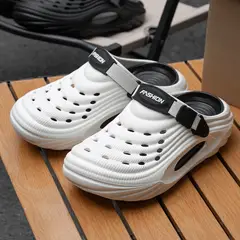 TIOZONEY - Sandalias para hombre - Blanco