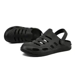 TIOZONEY - Sandalias para hombre -Negro