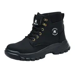 DANWEILE - Botas de seguridad impermeables para hombre - Negro