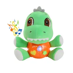 GENERICO - Juguete Peluche Dinosaurio Interactivo Musical con Luces para Bebés