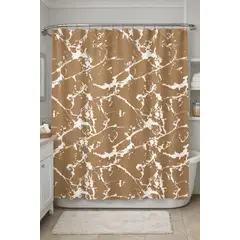 SALA FABULOSA - Cortina de baño - Camel Mármol