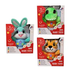 GENERICO - Peluche Interactivo para Bebé con Luces y Sonidos Juguete de Estimulación Temprana Modelo Aleatorio