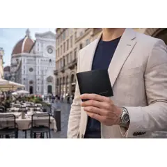 GENERICO - BILLETERA DE CUERO PU PARA HOMBRE COLOR NEGRO