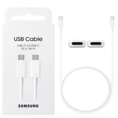 SAMSUNG - Cable De Carga Y Datos Carga Rapida Usb Tipo C 5A Blanco