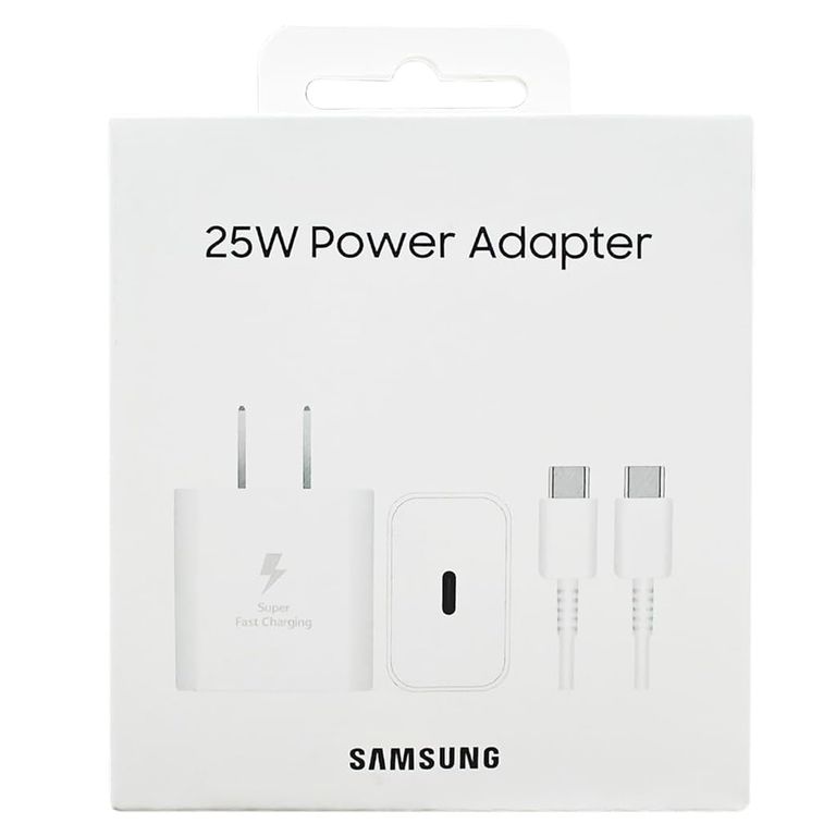 Cargador 25W GAN Con Cable Galaxy A15 A16 A17 - Blanco