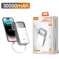 LDNIO - Power Bank PQ30 Carga Rápida 30000 mAh Blanco