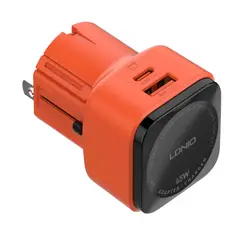 LDNIO - Adaptador de Viaje Universal Q2420 de 45W Puertos USB y Tipo C
