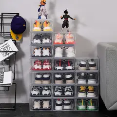 GENERICO - Set x 24 Unidades De Organizadores De Zapatillas Armables De Material Ligero - Transparente