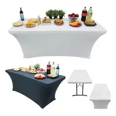 U BUY - Funda De Mantel Tela  Spandex 180*75*75 Cm Evento 6 Ft